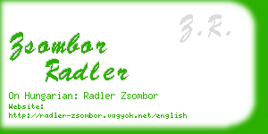 zsombor radler business card